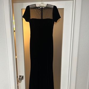 Bhldn X Vera Wang Katia Black Velvet Maxi Dress-- Size 2-- EUC